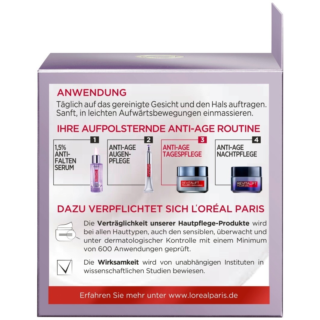 Filler Anti-Aging Tagescreme mit Hyaluronsäure