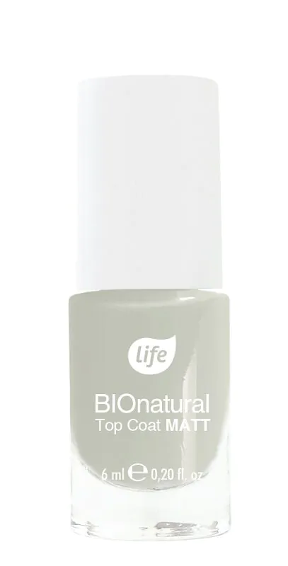 „Life BIOnatural“ matinis viršutinis nagų lakas