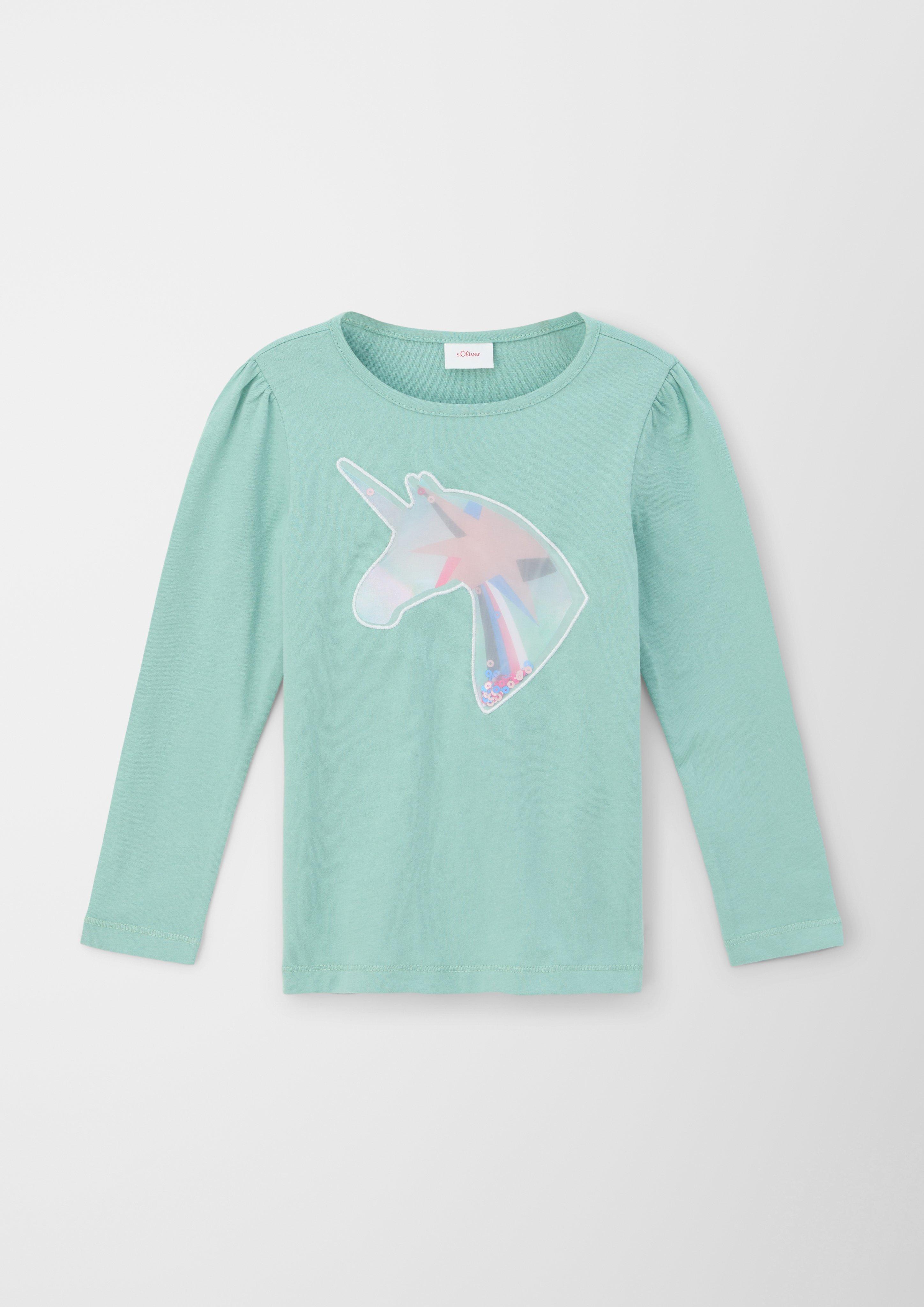 Longsleeve mit Einhorn-Artwork  2122641-7225