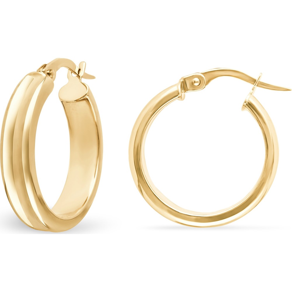 FAVS Créoles 585 Or jaune Boucles d'oreilles