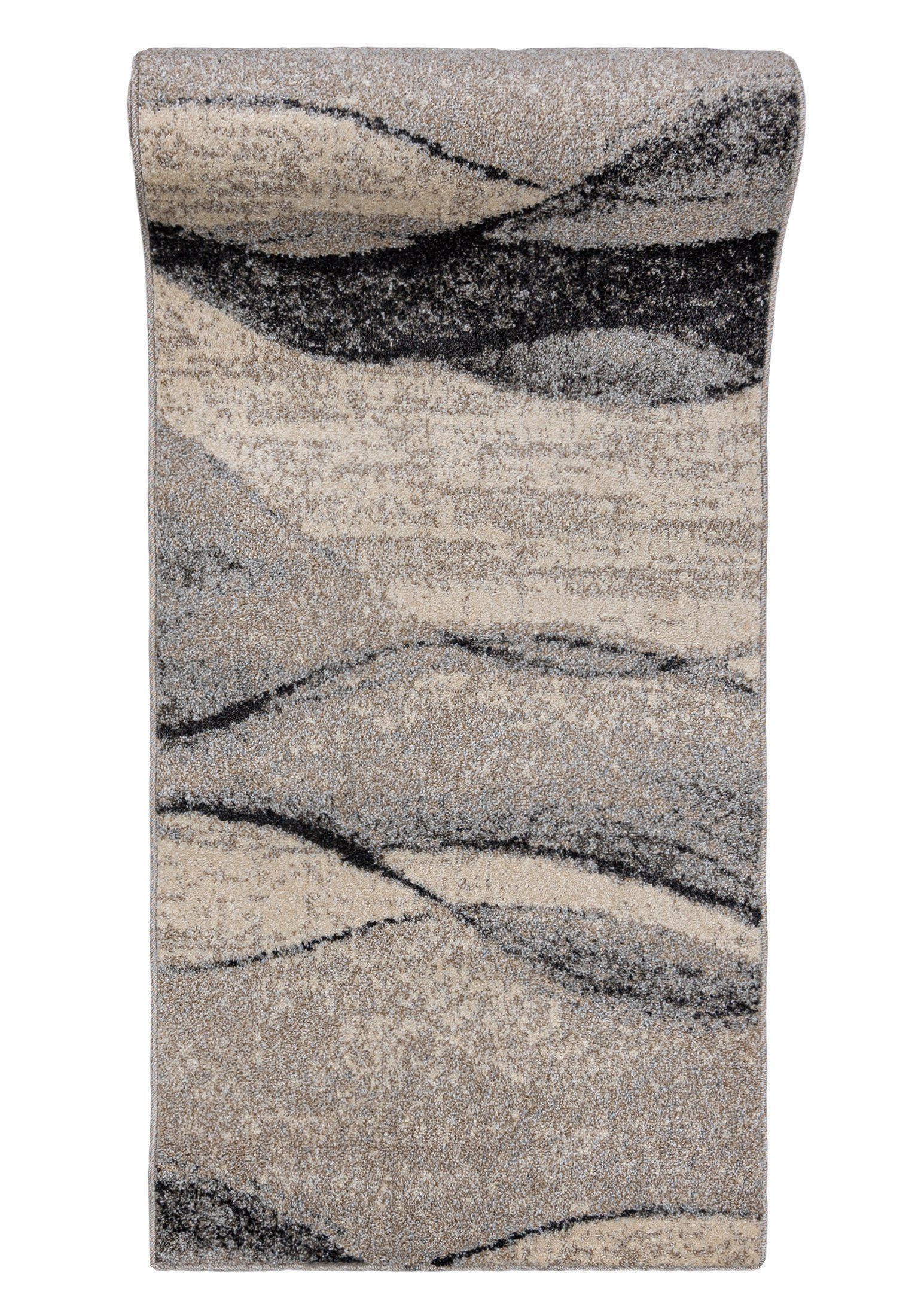 Läufer Läufer Flurläufer Modern für Vorzimmer, Küche - Beige, Mazovia, 70 x 100 cm, Kurzflor, Meterware, Höhe 10 mm, Kurzflor - niedrige Florhöhe