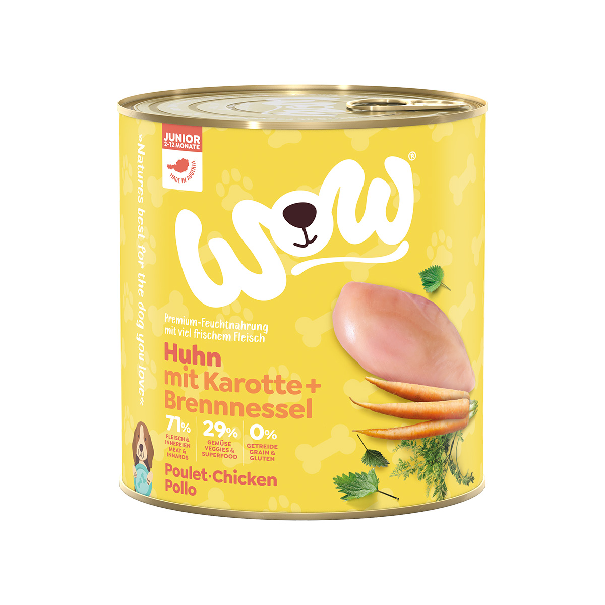 WOW Junior Huhn mit Karotten und Brennnessel kaufen bei ZooRoyal