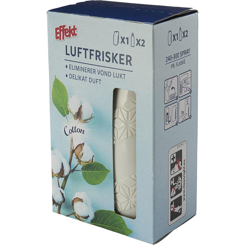 Effekt Luftfrisker 2x24 ml, Cotton, Effekt