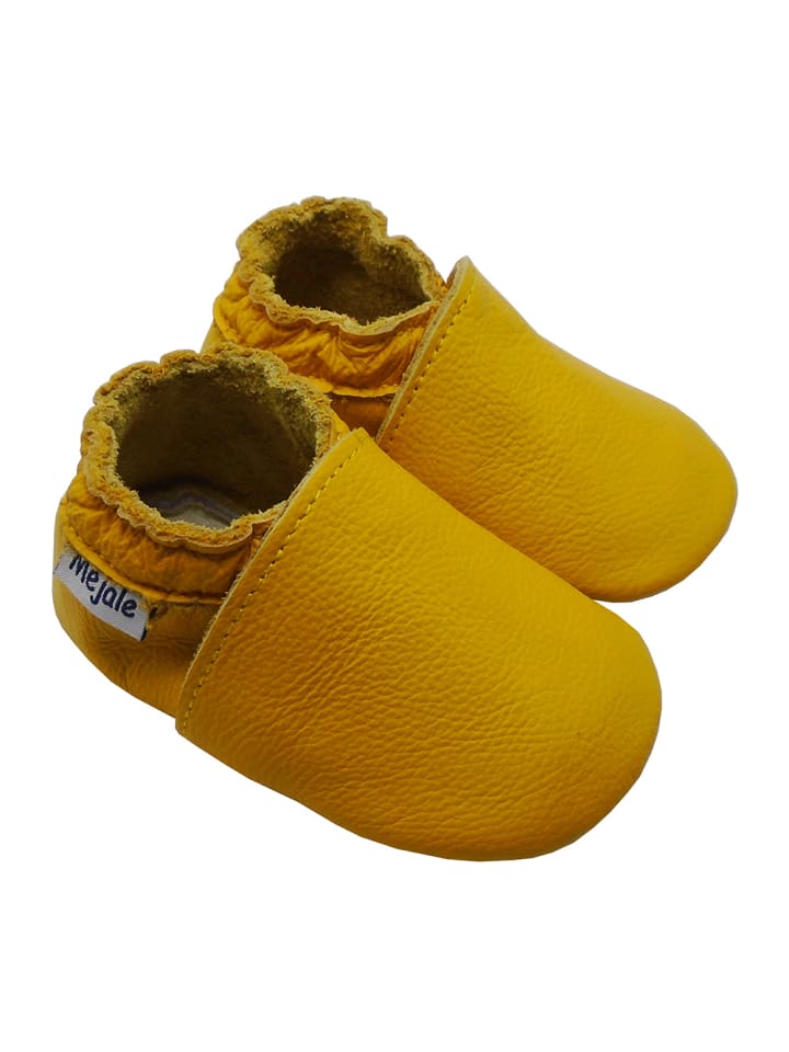 Yalion Baby Leder-Krabbelschuhe in Gelb günstig kaufen