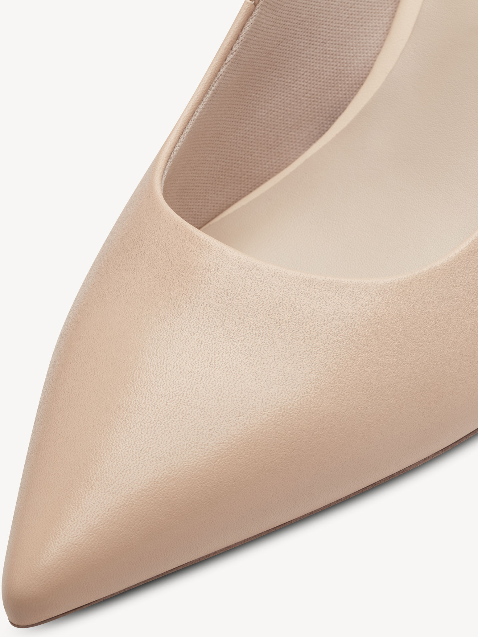 Escarpin en cuir - beige