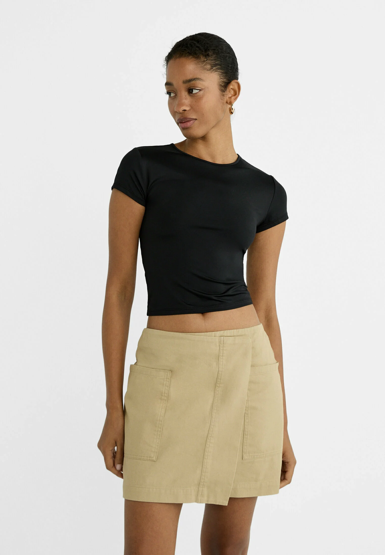 Falda acampanada de Stradivarius