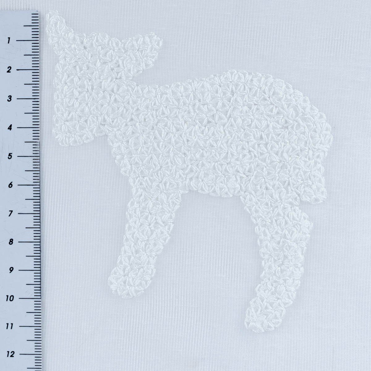 Meterware Rasch Textil Kinder Gardinenstoff Bambino Counting Sheep ecru 150cm, leicht perforiert, Kunstfaser, bestickt