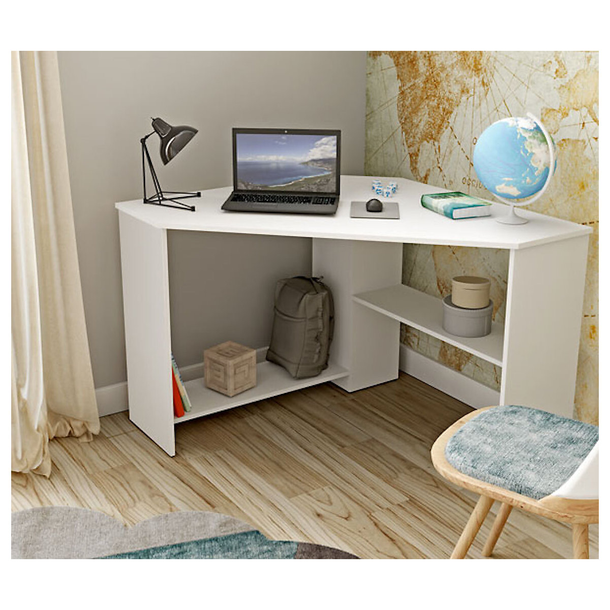 Eckschreibtisch Schreibtisch Rabat 80x80x73cm