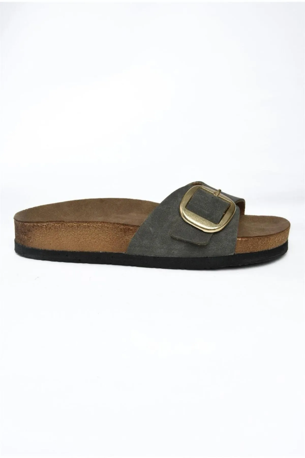 Fox Shoes  P777507202 Khaki Wildleder Tägliche Damen Hausschuhe