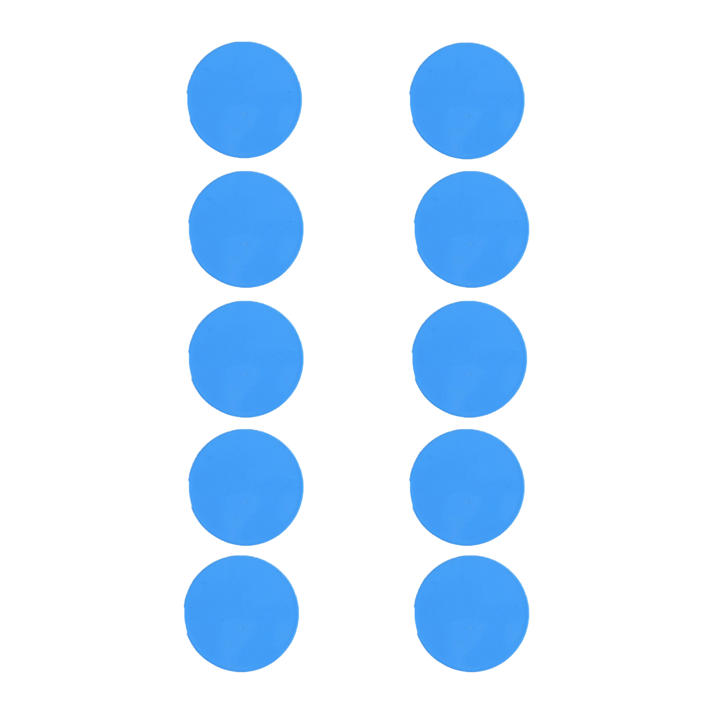 BFP Standard Flachmagnet 10er Set 30mm Blau