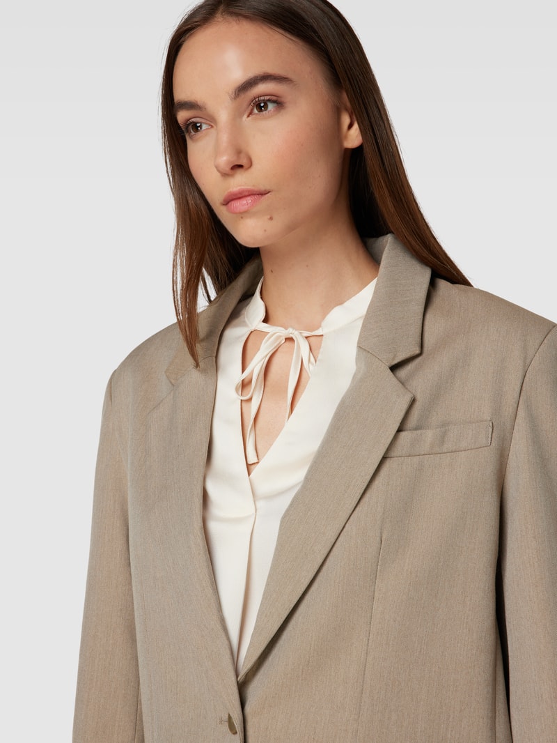 Loose Fit Blazer mit Strukturmuster Modell 'DAGNY' in mittelbraun
