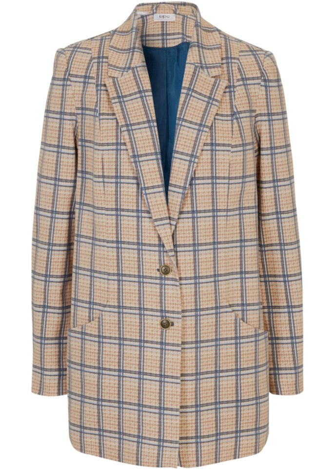 Oversize Jersey-Blazer aus Baumwolle
