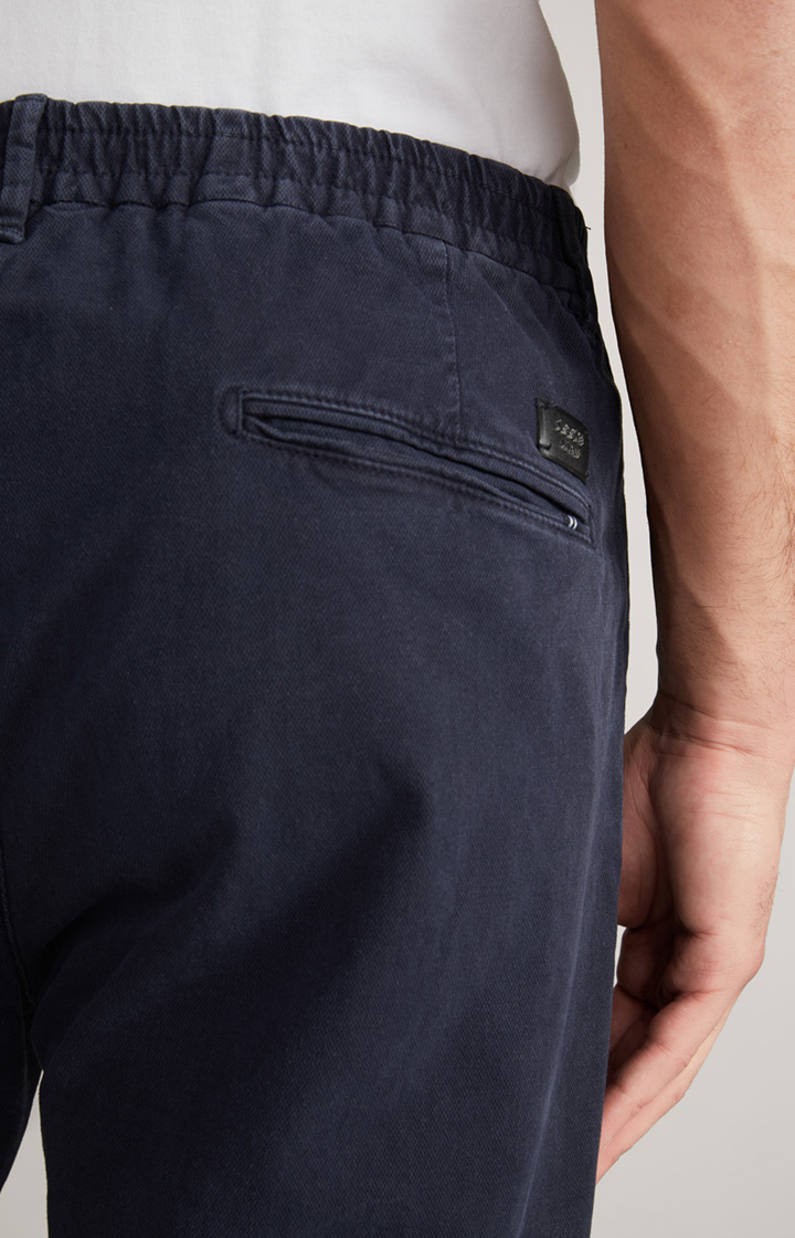 Bundfaltenhose Lead in Navy