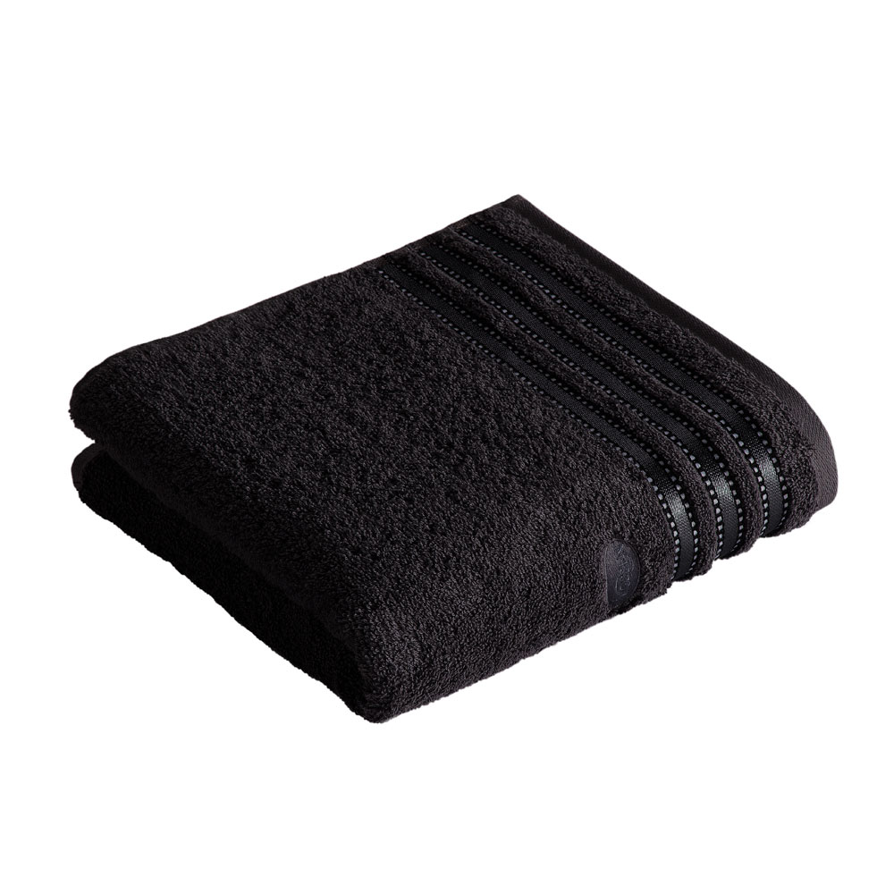 VOSSENHandtuch schwarz