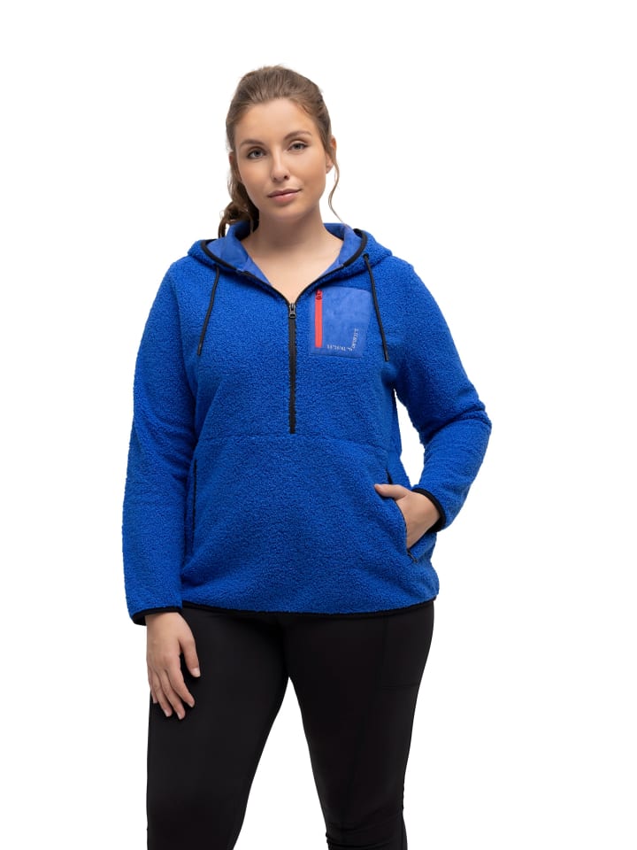 Ulla Popken Sweatjacke in royalblau günstig kaufen