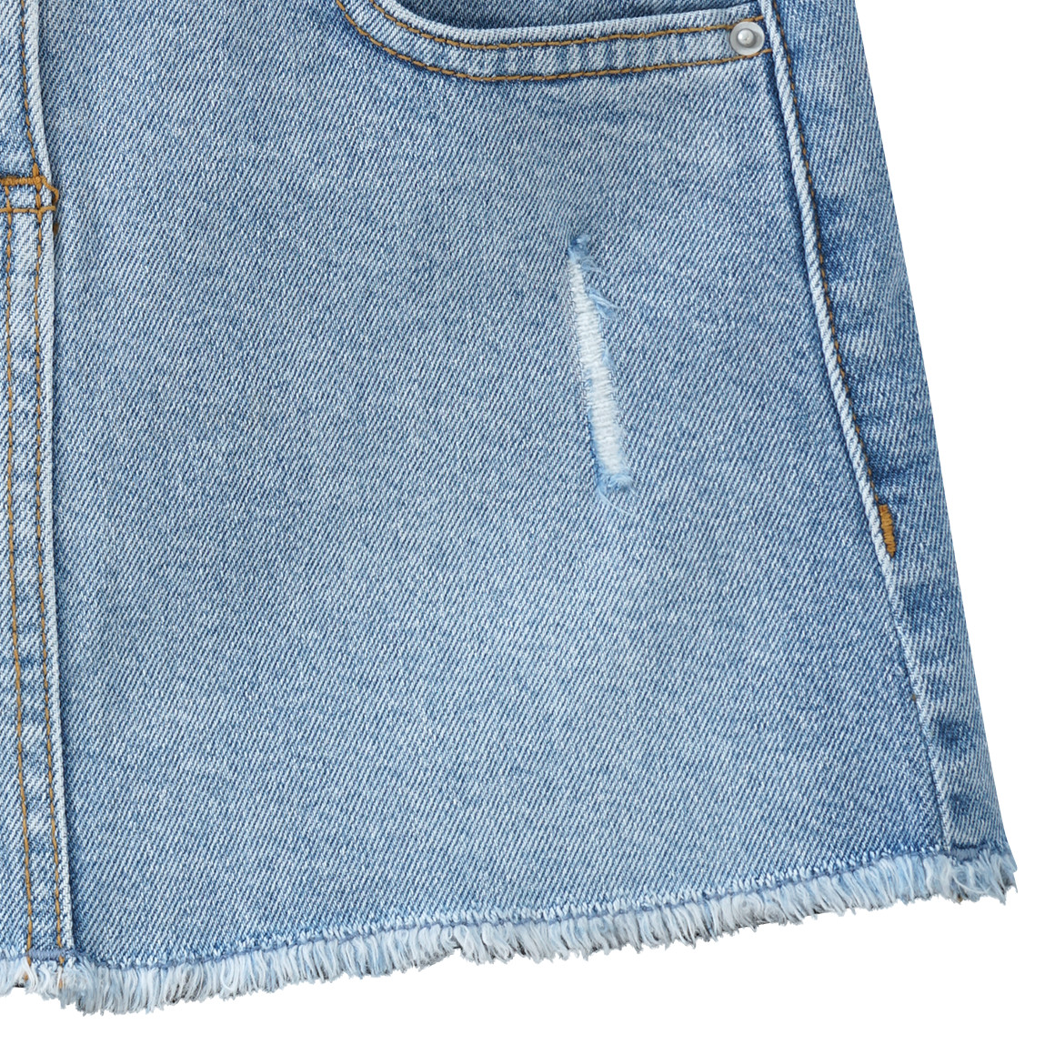 Mädchen Jeansrock im Used-Look