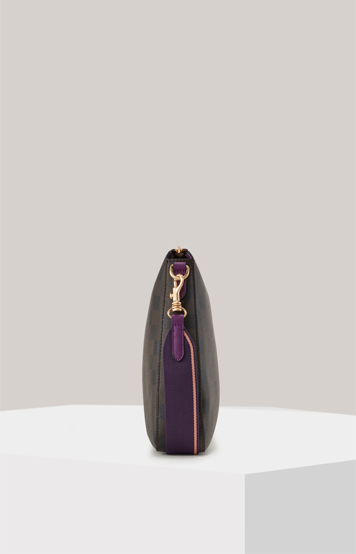 Schultertasche Piazza Diletta Jasmina in Dunkelbraun/Lila