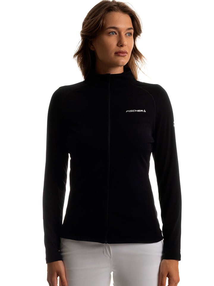 Fischer Fleecejacke in Schwarz günstig kaufen