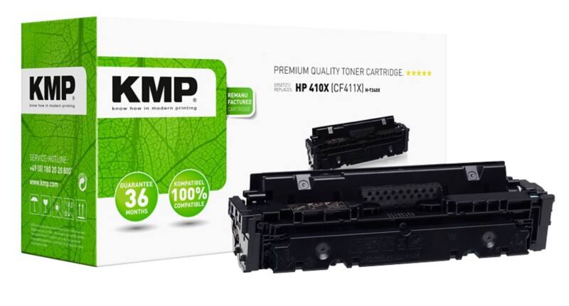 Kompatible KMP HP 410X Tonerkartusche CF411A Cyan
