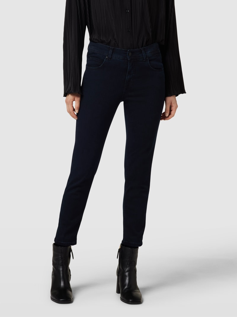 Jeans im 5-Pocket-Design Modell 'Ornella' in marineblau