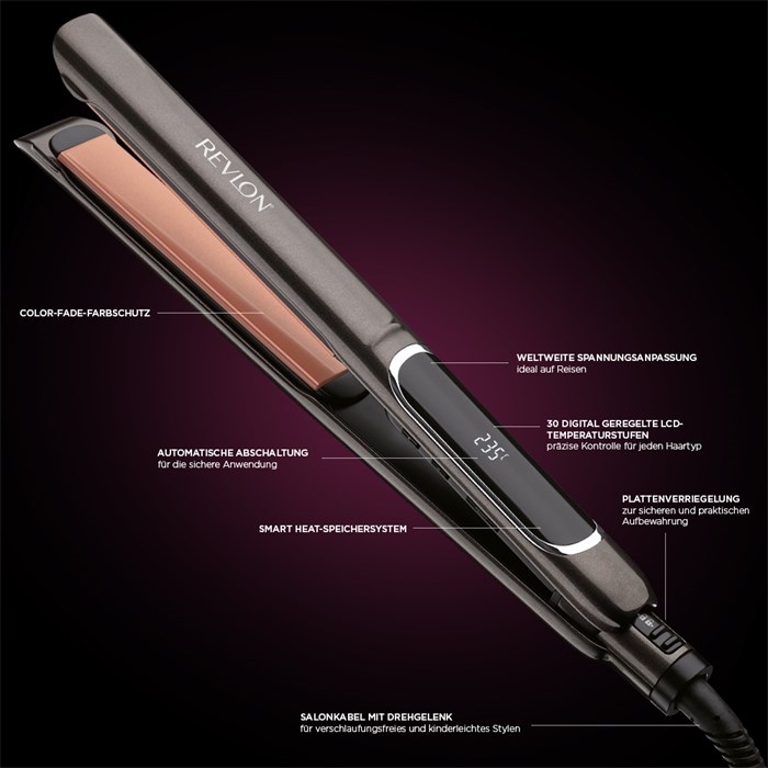 Salon Straight Copper Smooth Styler 125 mm