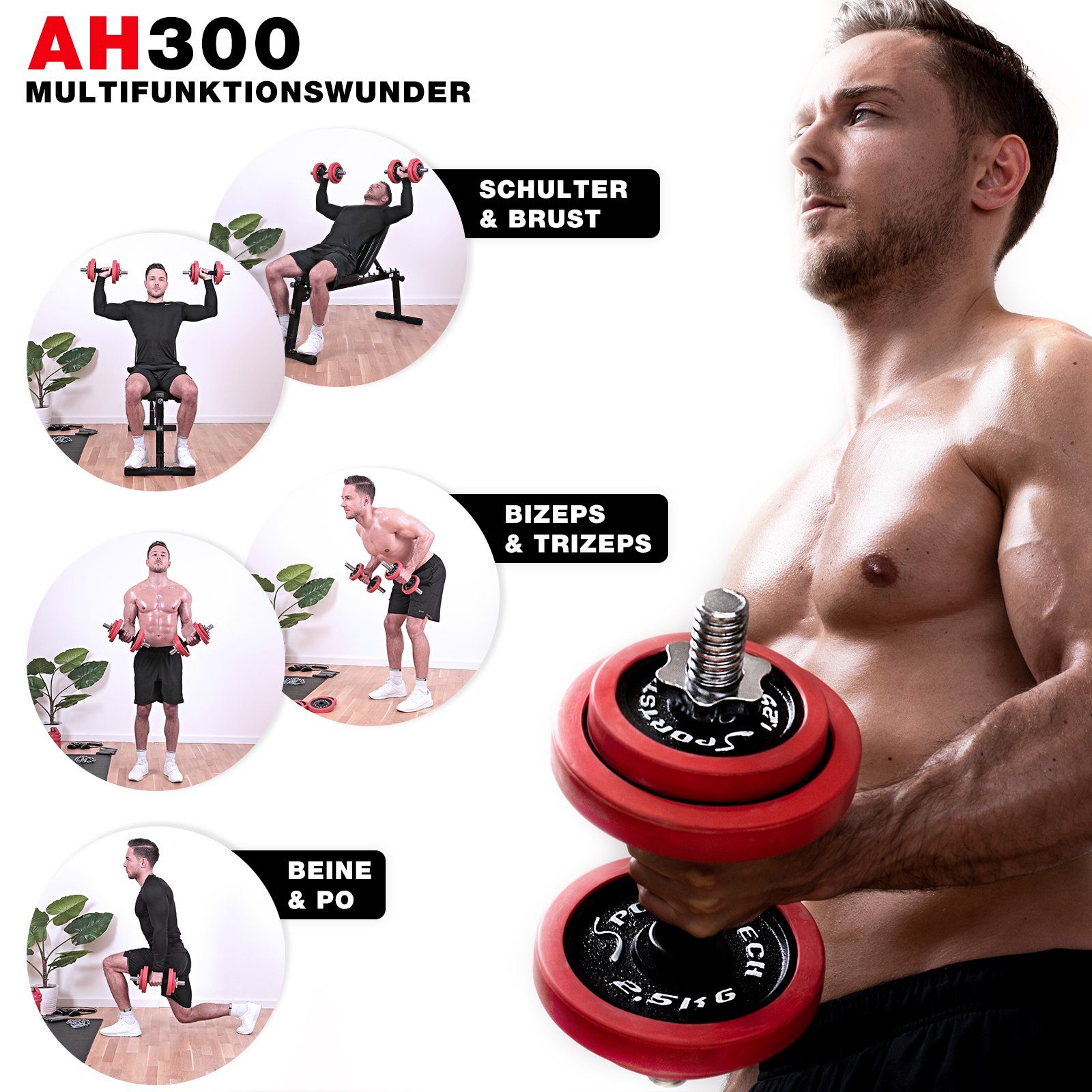 Sportstech Hantel AH300