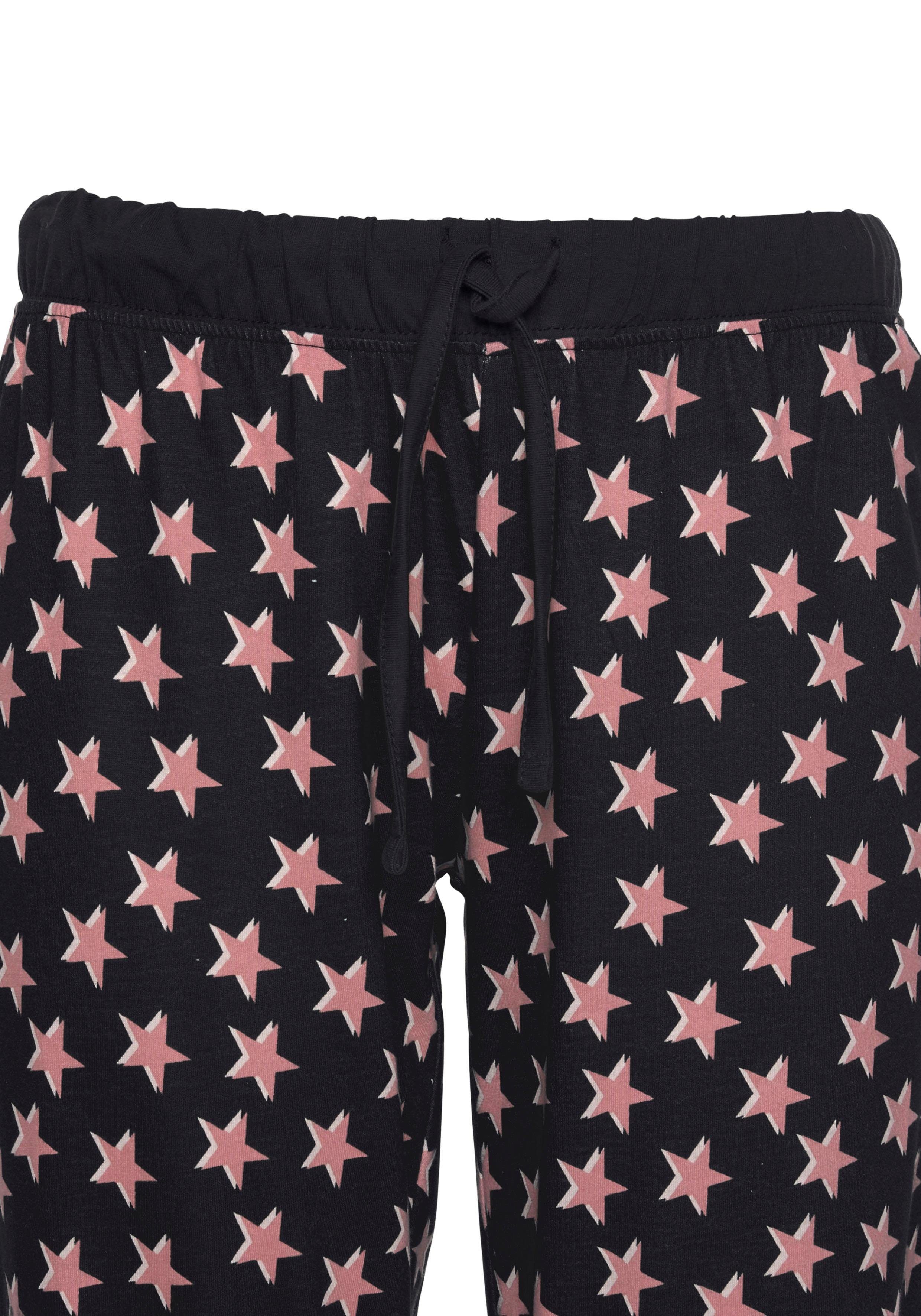 Vivance Dreams Pyjama (4 tlg., 2 Stück) mit Sternenmuster