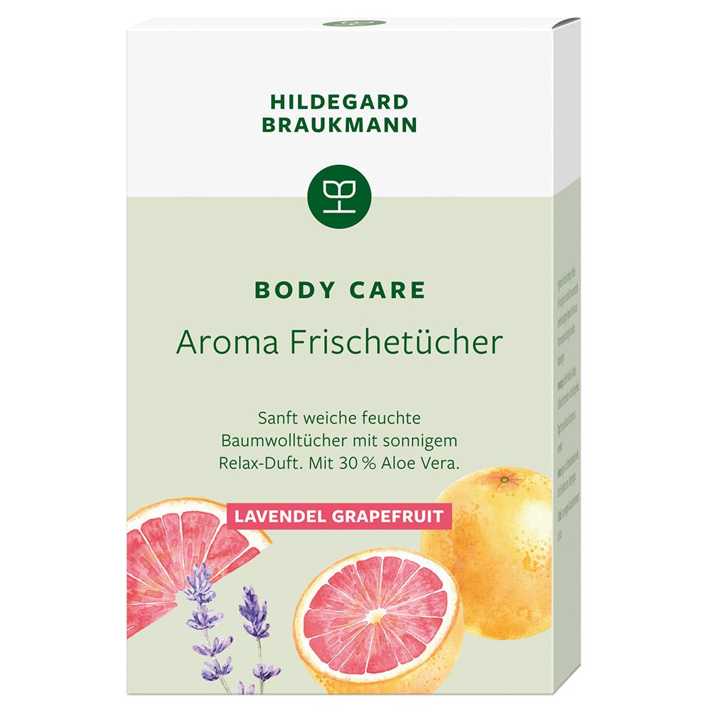 Hildegard Braukmann Body Care Aroma Frischetücher Lavendel Grapefruit 10er