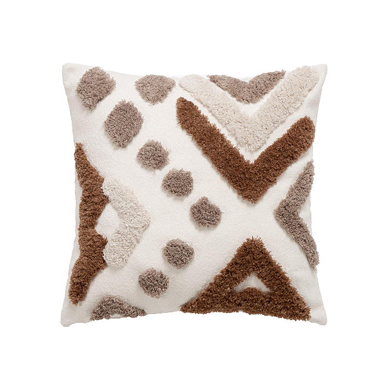 Home Pute 45x45 cm tuft beigetoner