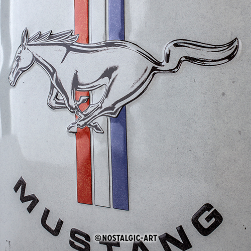 Nostalgic Art Retro Blechschild 20x30cm, Motiv "Ford Mustang - Logo", 1 Stück - ATU