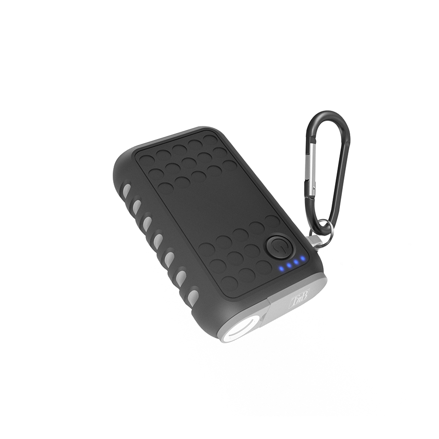Powerbank Xtreme Work von t'nb, 6000 mAh, schwarz, 1 Stück - ATU
