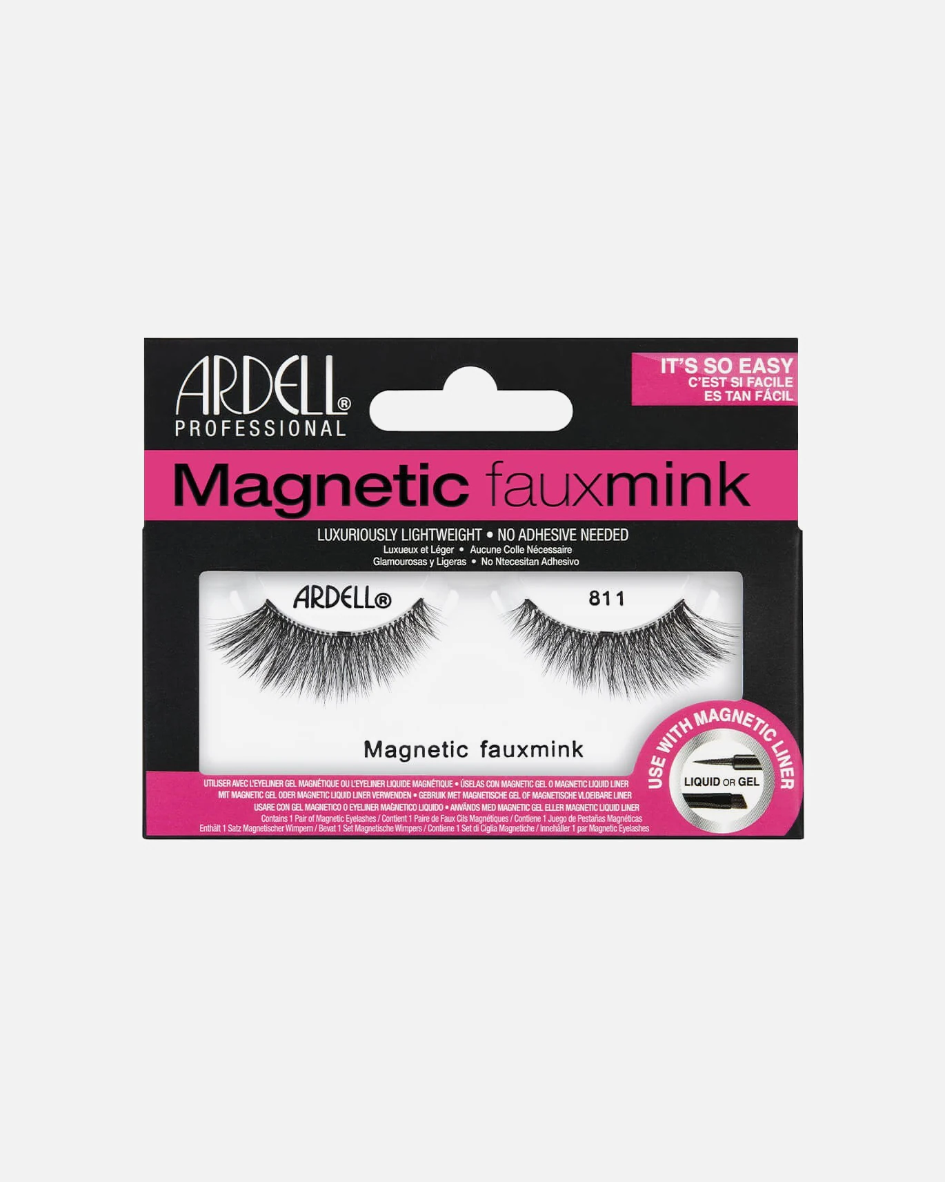 Magnetické umelé mihalnice Ardell, jeden pásik, imitácia norkového odtieňa 811