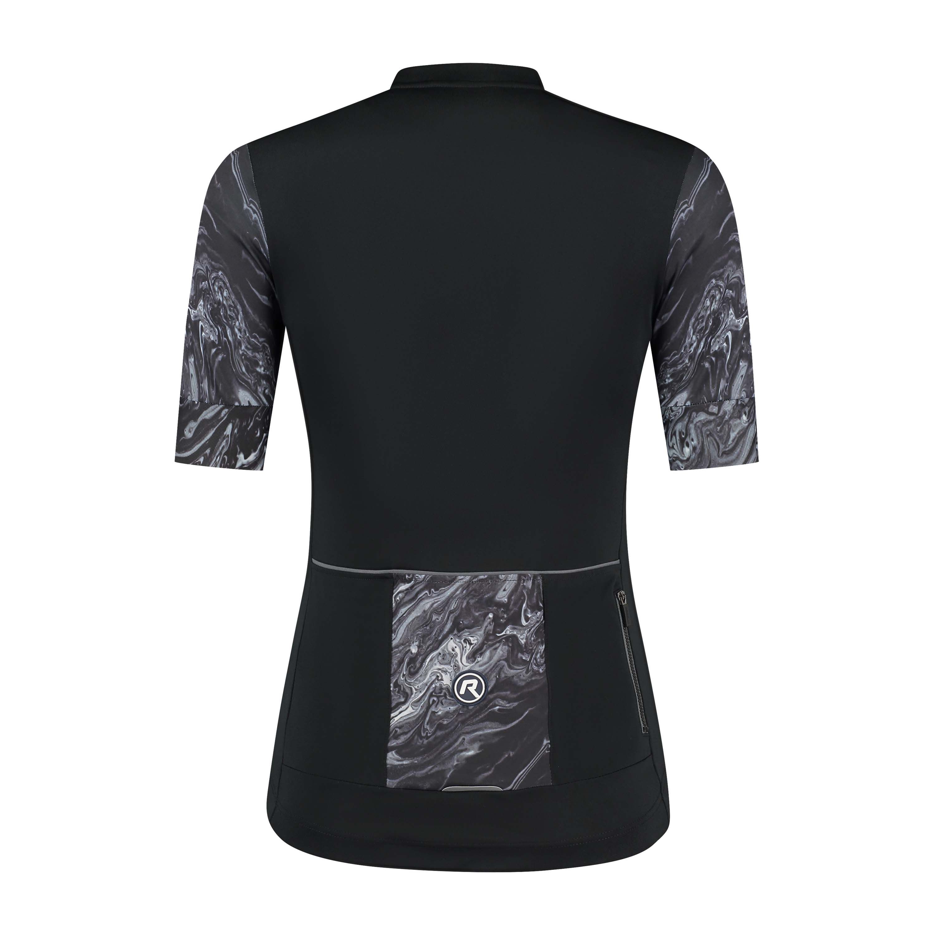 Rogelli Liquid Schwarz/Grau Damen Radtrikot Kurzarm