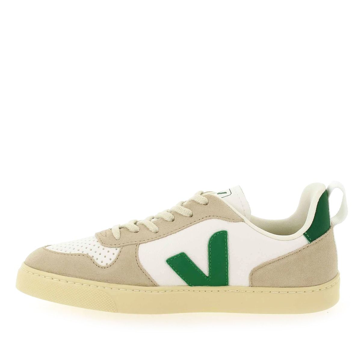 Veja  V10 LACES - Blanc Vert