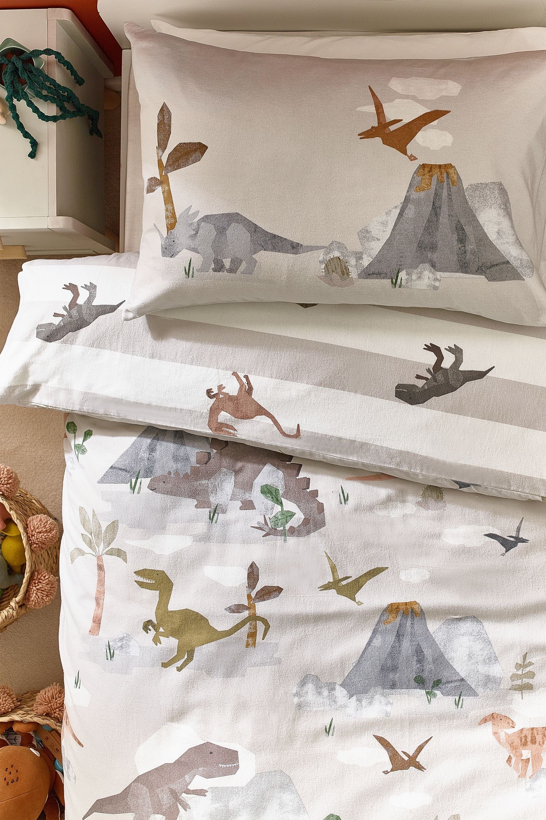 Bett-Set, Bettwäsche aus 100 % Baumwolle Dinosaurier-Print, Next, Bezug: Baumwolle