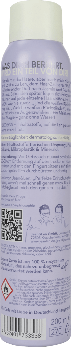 Trockenshampoo Volume Jasmin, 200 ml