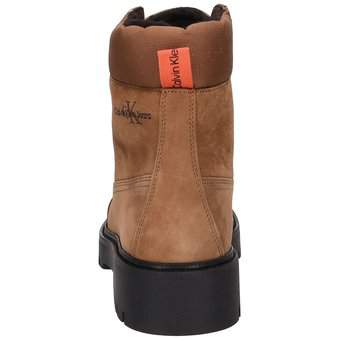 Calvin Klein Combat Mid Laceup Boots in braun