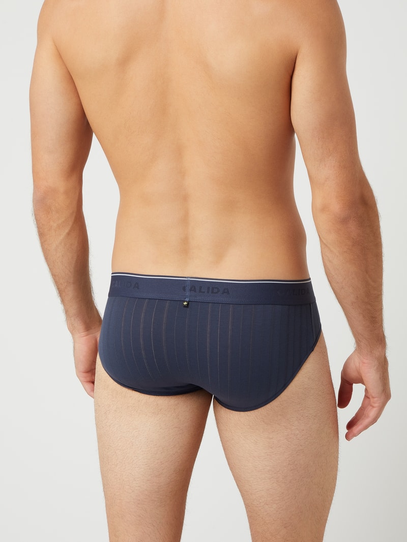 Slip mit Stretch-Anteil in marineblau