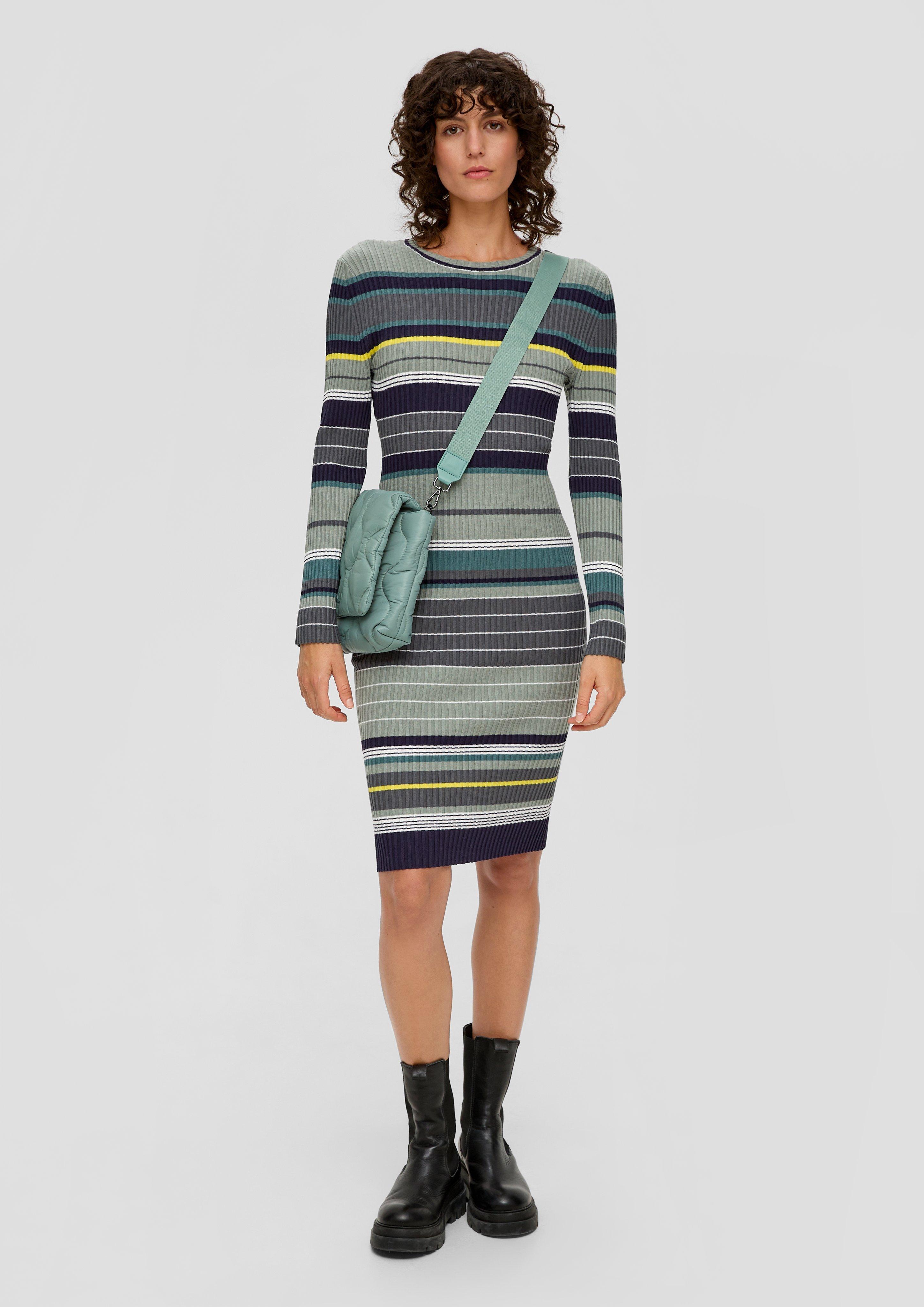 Rippkleid aus Viskosemix  2134498-79G8