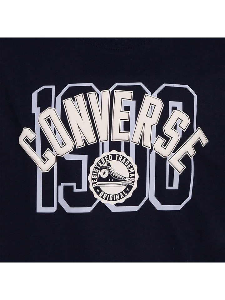 Converse Shirt in Schwarz/ Creme günstig kaufen