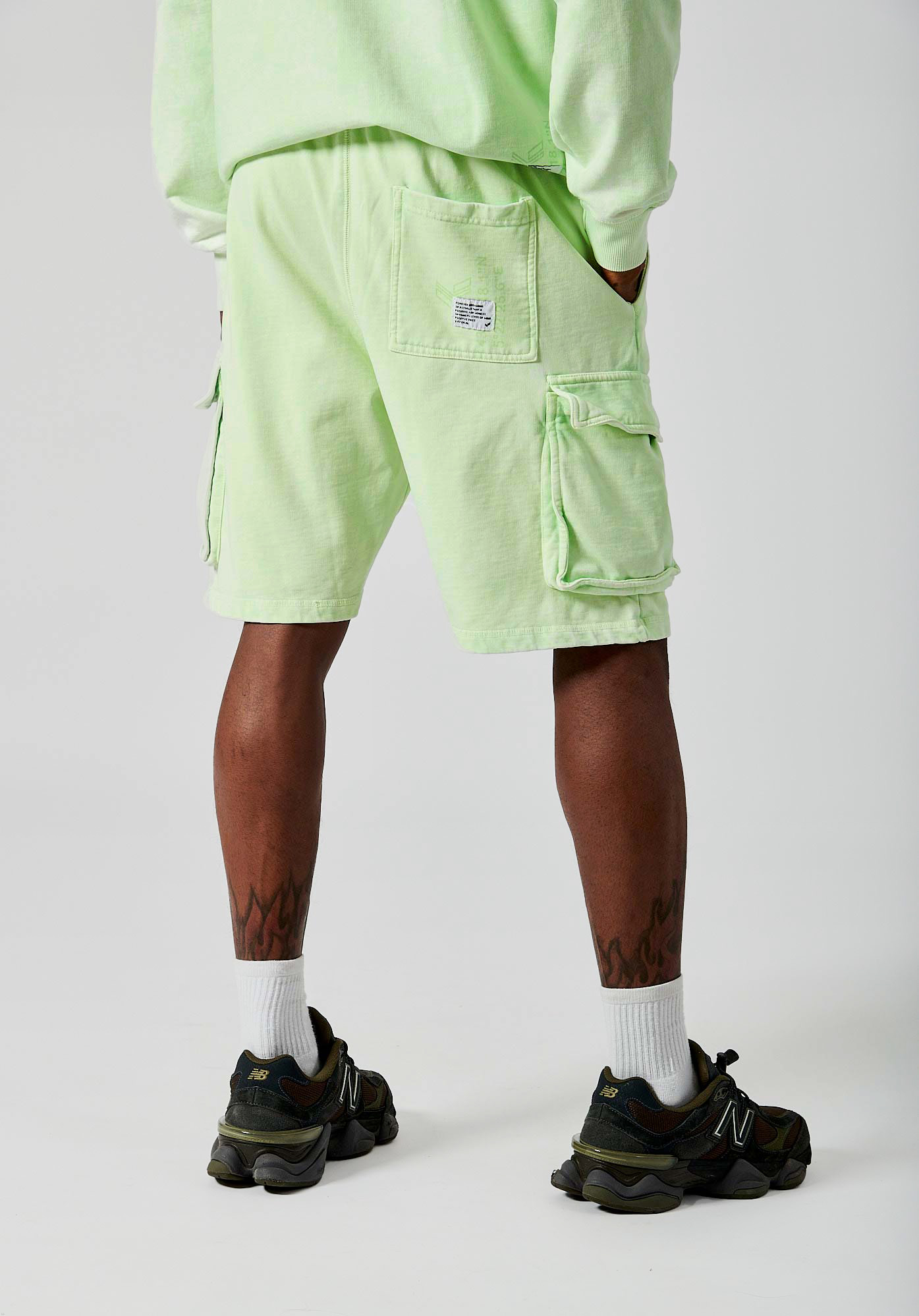 BINX   Short vert homme 100% coton