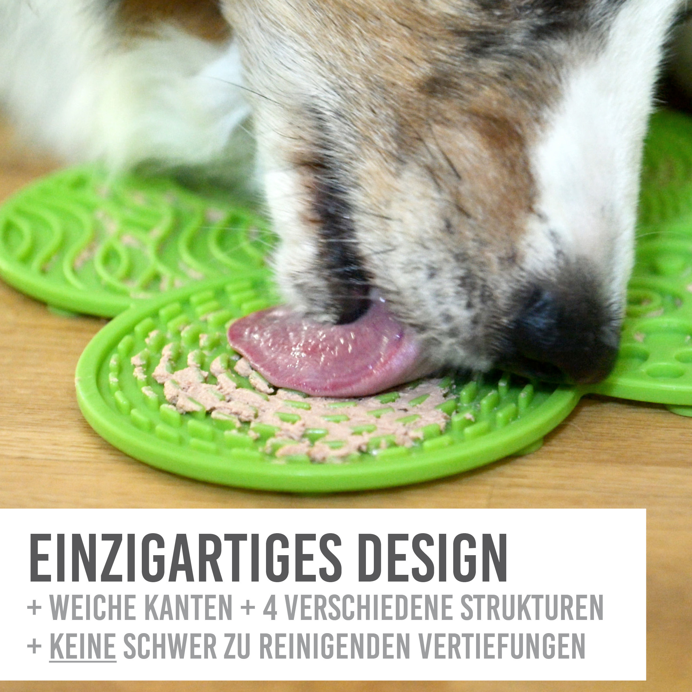 KaraLuna Intelligenzspielzeug KaraLuna Hunde Leckmatte lebensmittelecht I Mit Saugnapf & Spachtel