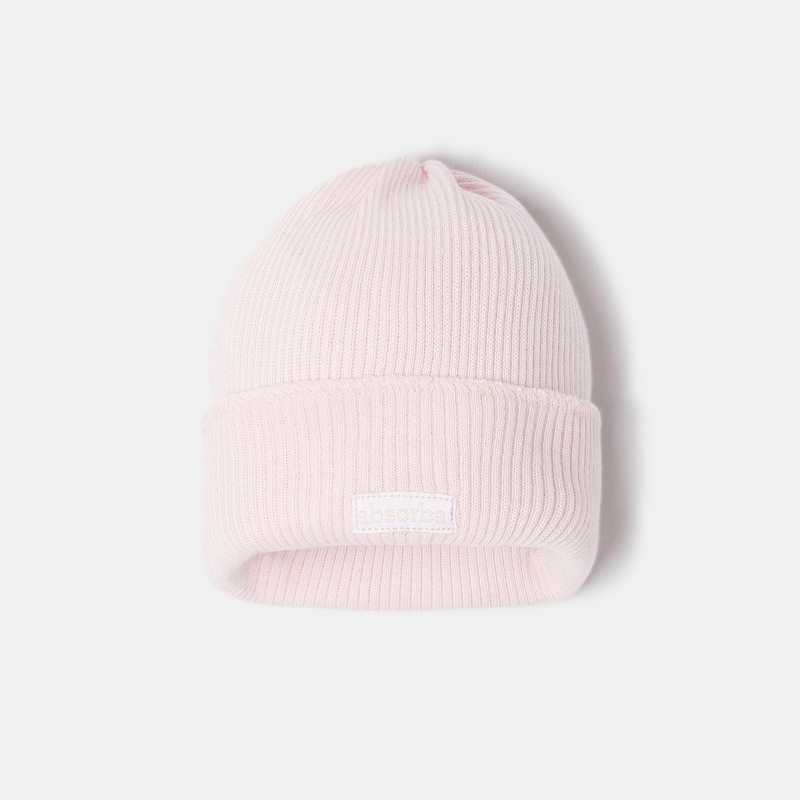 Bonnet en tricot tubulaire rose naissance Absorba