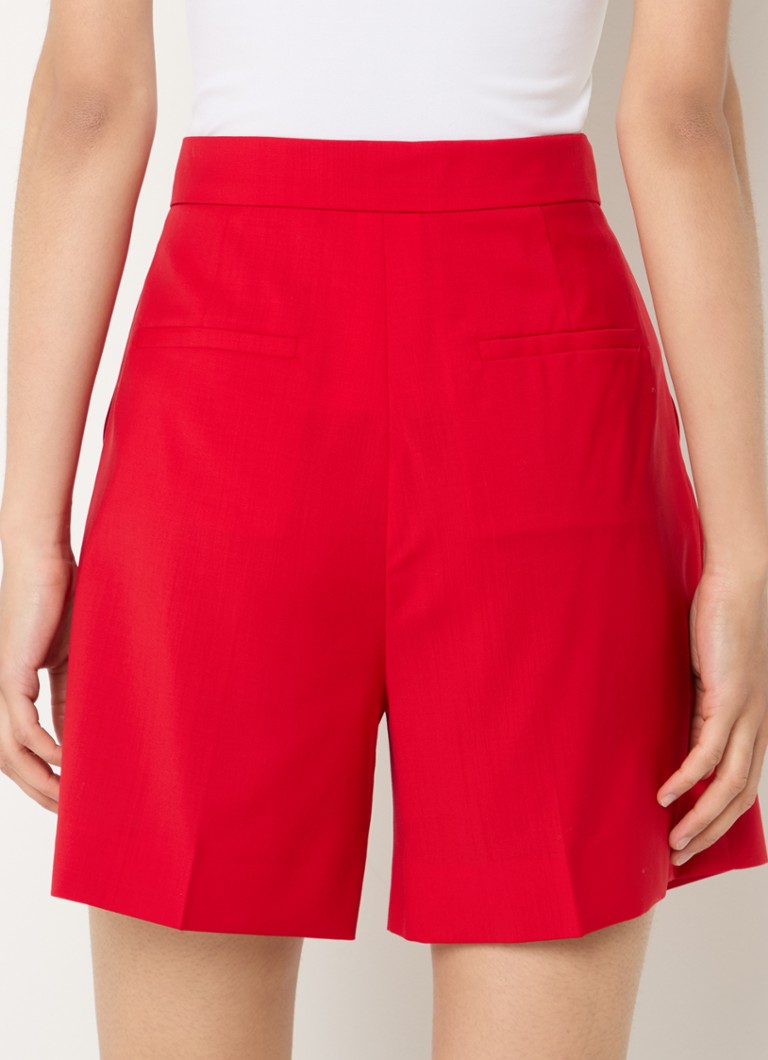 Pantaloni scurți lejeri cu talie înaltă Jessica, din lână virgină, de la MaxMara.