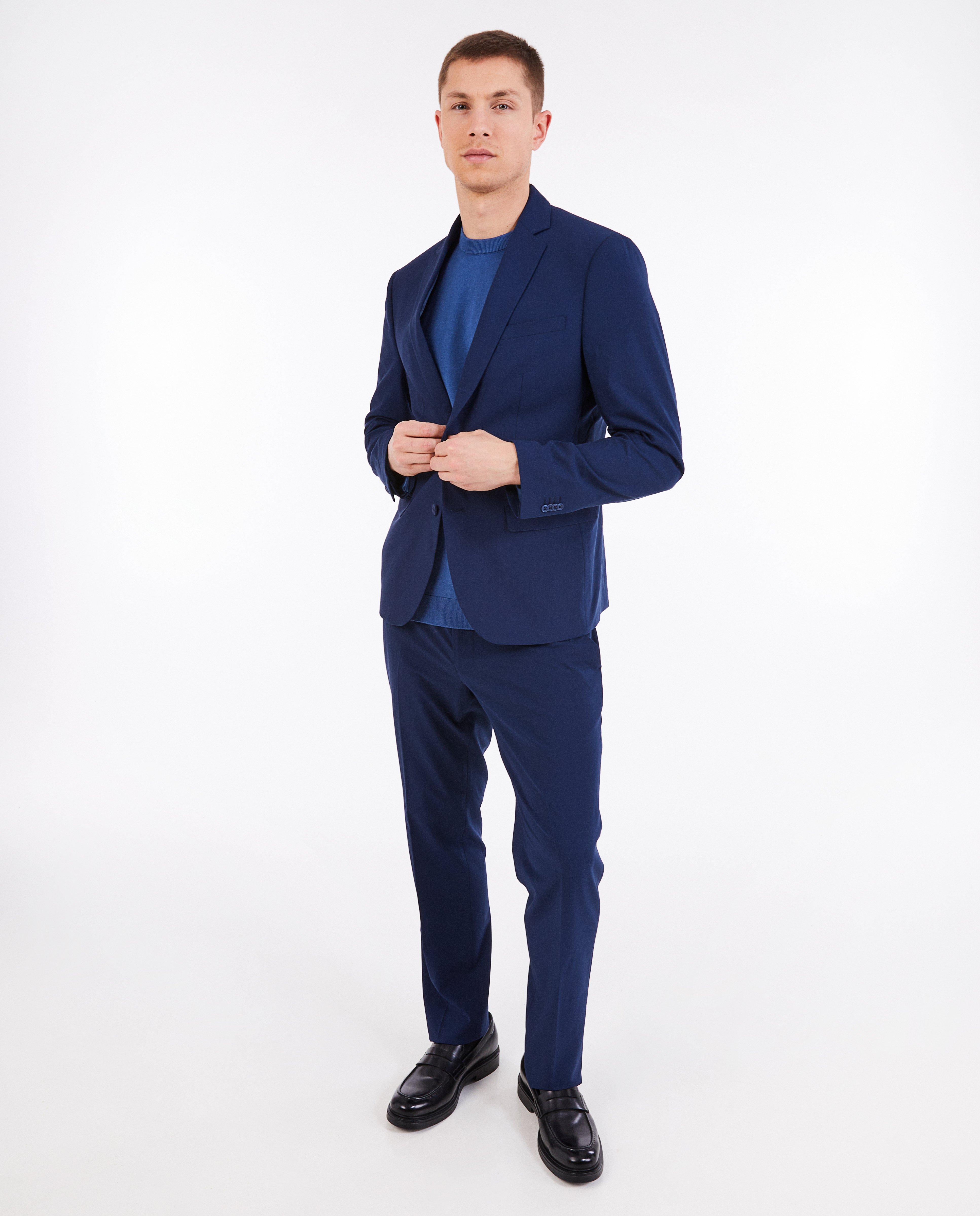 Pantaloni de costum Iveo albastru închis, albastru închis