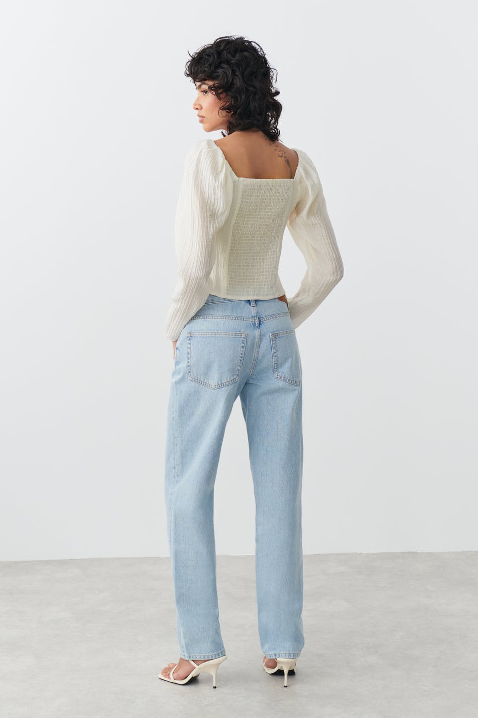 Gathered bust blouse