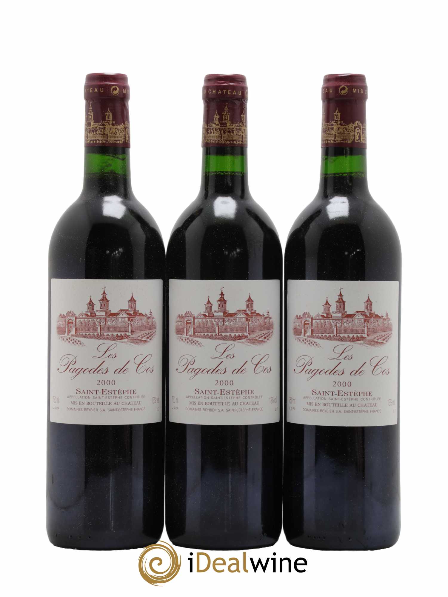 Les Pagodes de Cos Second Vin  2000 - Lot de 6 Bouteilles