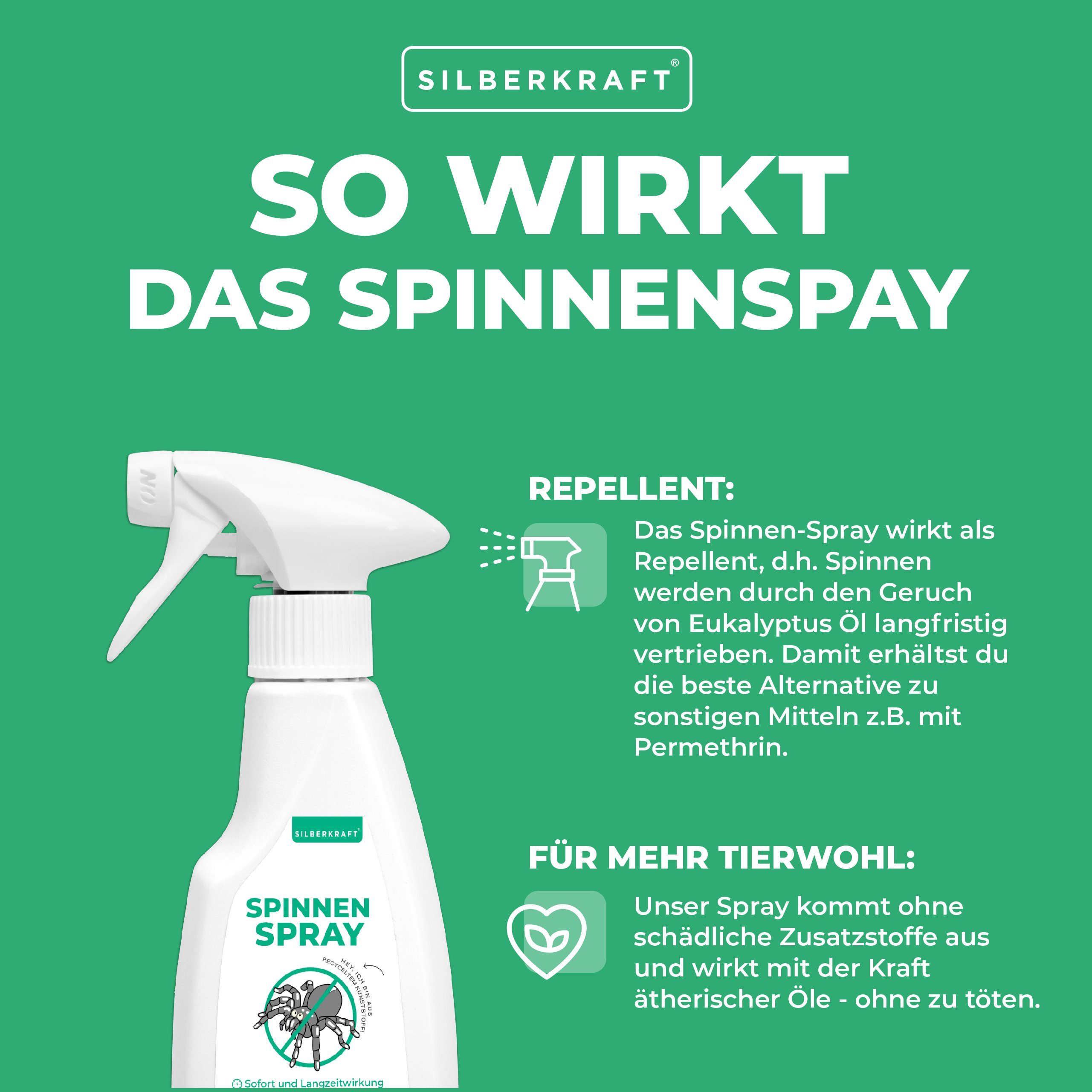 Silberkraft Insektenspray Spinnenspray, 250 ml, 1-St.