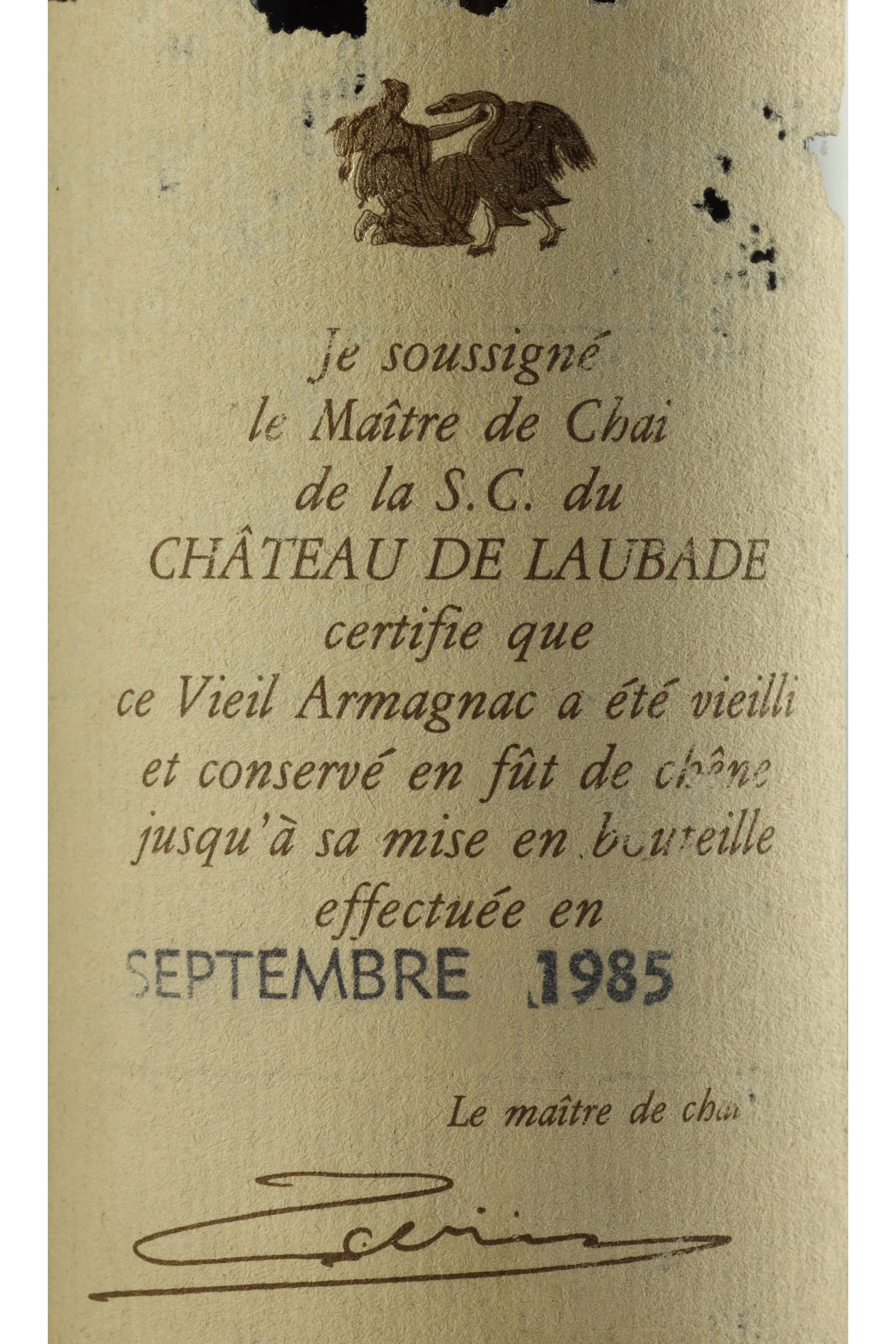 Laubade Bas Armagnac 1926, Armagnac