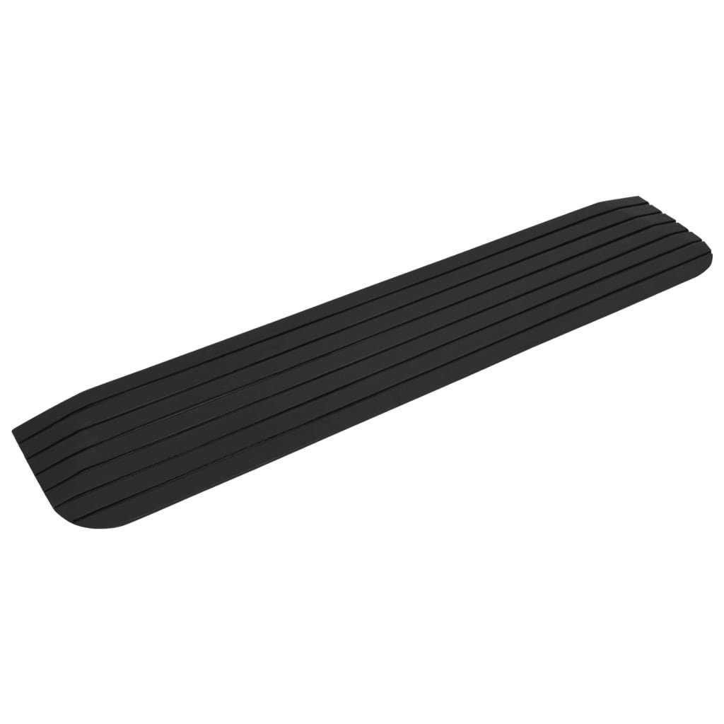 vidaXL Verkehrsschild Schwellenrampen 2 Stk. 110x21x2,5 cm Gummi, (2 St)